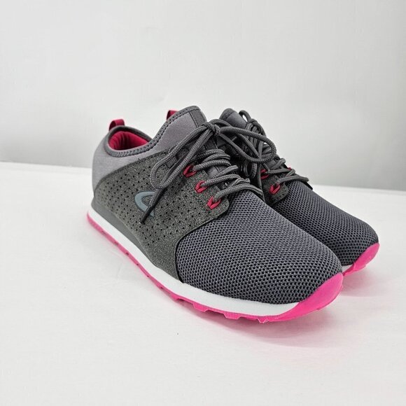 Dream Seek Gray & Fuchsia Logo-Accent Sneaker - Picture 2 of 10